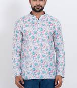 digital print cotton multicolor short kurta