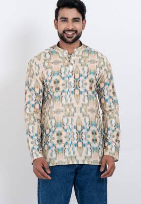 digital print cotton multicolor short kurta 1