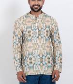 digital print cotton multicolor short kurta