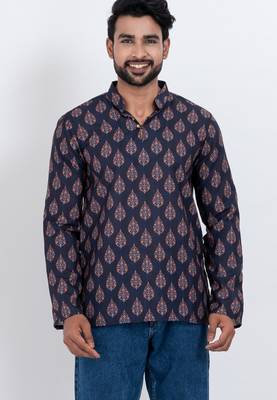 digital print cotton multicolor short kurta 1