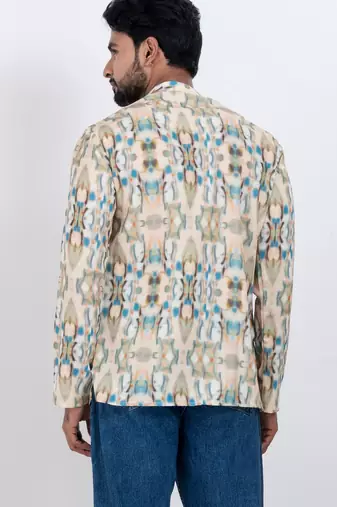 digital print cotton multicolor short kurta