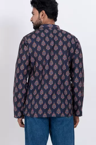 digital print cotton multicolor short kurta