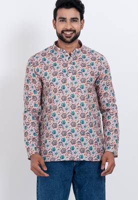 digital print cotton multicolor short kurta 1