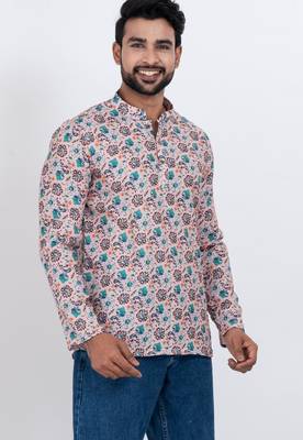 digital print cotton multicolor short kurta 2