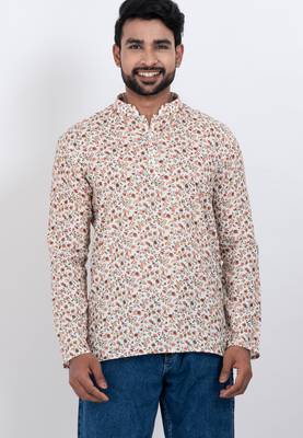digital print cotton multicolor short kurta 1