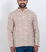 digital print cotton multicolor short kurta