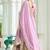 Unique dusty coloured faux georgette with embroidered work Full Stitched free size.