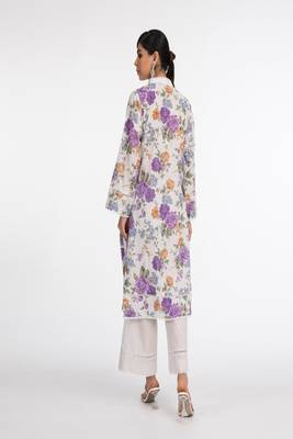 Purple printed suit stunning printed dupatta 3