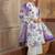 Purple printed suit stunning printed dupatta