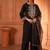 Black lawn embroidered co-ord set