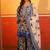 Blue flower print garara set