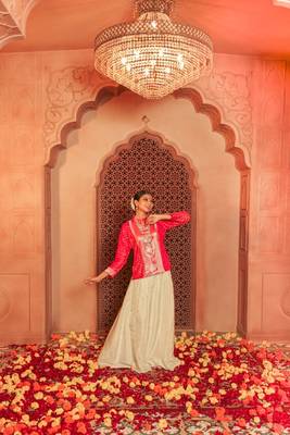 Stunning jacket and skirt set is 3
