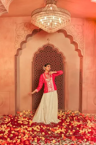 Stunning jacket and skirt set is