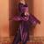 Purple embroidered co-ord set