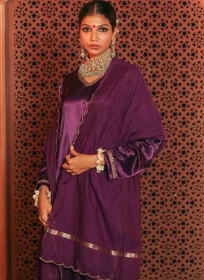 Purple embroidered co-ord set 4