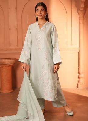 Sky blue embroidered co-ord set this beautiful 2-piece set 1