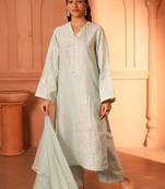 Sky blue embroidered co-ord set this beautiful 2-piece set