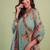 the set includes a classic anghrakha-style kurta straight pants