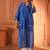 Blue chanderi kurta