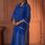Blue chanderi kurta