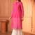 Pink chanderi kurta  chanderi fabric ideal for both casual and festive occasions elegance with our pink chanderi kurta.