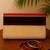 Striped design structured crossbody jute sling bag