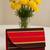 Striped design rectangular clutch