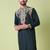 Mandarin collar floral embroidered thread work kurta