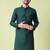 Mandarin collar straight cotton silk kurta