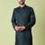 Mandarin collar sequin embroidered thread work kurta