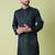 Mandarin collar sequin embroidered thread work kurta