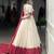 off white Cotton Bandhej Zigzag Prints Chaniya Choli with Sequin Lace
