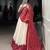 off white Cotton Bandhej Zigzag Prints Chaniya Choli with Sequin Lace