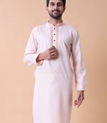 Mandarin collar embroidered thread work kurta