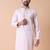 Mandarin collar embroidered thread work kurta