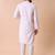 Mandarin collar embroidered thread work kurta