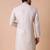 Mandarin collar straight cotton kurta