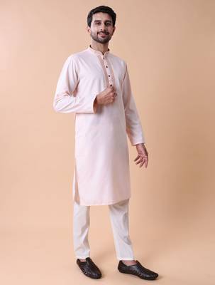 Mandarin collar embroidered thread work kurta 4