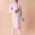 Mandarin collar embroidered thread work kurta