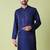 Mandarin collar sequin embroidered thread work kurta