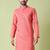 Mandarin collar straight cotton kurta