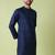 Mandarin collar straight cotton kurta