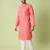 Mandarin collar straight cotton kurta
