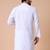 Men white solid kurta