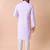 Mandarin collar embroidered thread work kurta