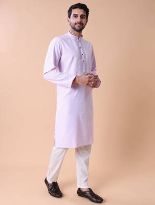 Mandarin collar embroidered thread work kurta 4