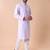 Mandarin collar embroidered thread work kurta