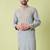 Mandarin collar floral embroidered thread work kurta