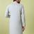 Mandarin collar floral embroidered thread work kurta