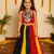 Navratri multicolor rayon lehenga set for girls